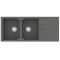 Νεροχύτης Γρανιτένιος Ένθετος Sanitec Ultra Granite 800 116 2B 1D (116X50) Pietra Βαρέως Τύπου με 2 Γούρνες και Μαξιλάρι
